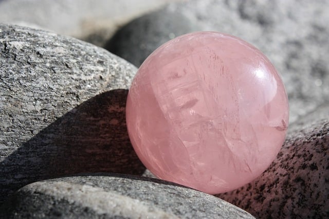 boule de quartz rose